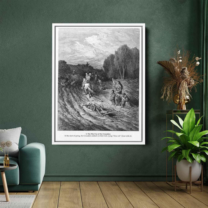 The War Cry of the Crusaders by Gustave Dore - Canvas Artwork