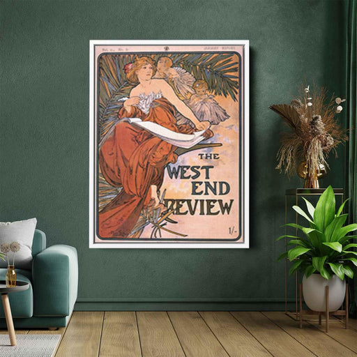 The west end review (1898) by Alphonse Mucha - Canvas Artwork