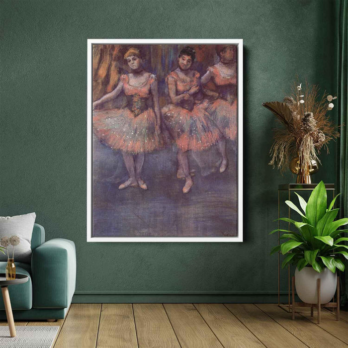 Three Dancers before Exercise (1880) by Edgar Degas - Canvas Artwork