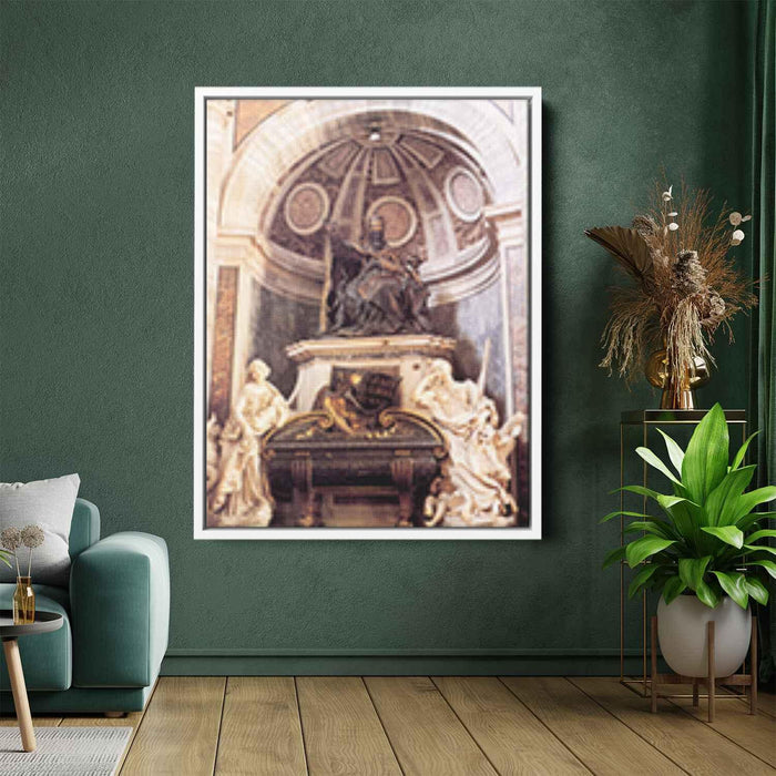 Tomb of Pope Urban VIII (1647) by Gian Lorenzo Bernini - Canvas Artwork