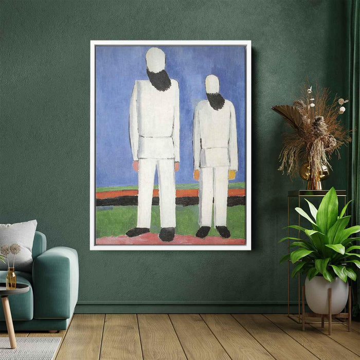 Two Male Figures (1932) by Kazimir Malevich - Canvas Artwork