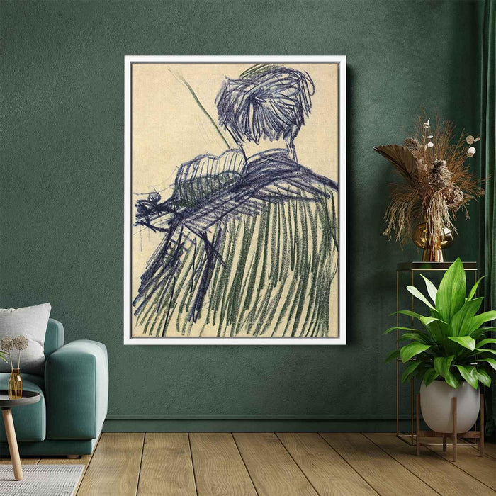 Violinist Seen from the Back (1887) by Vincent van Gogh - Canvas Artwork