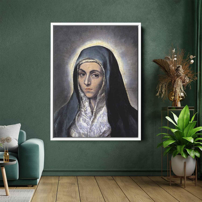 Virgin Mary (1585) by El Greco - Canvas Artwork