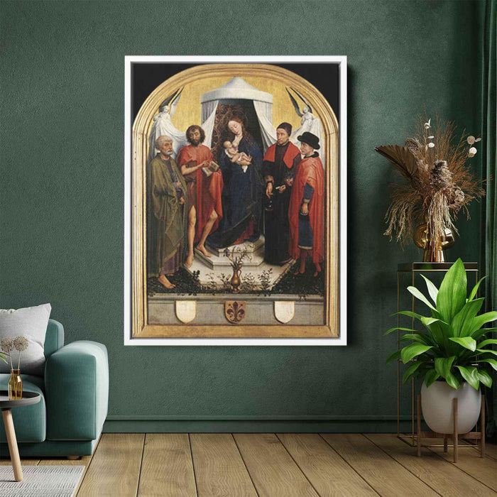 Virgin with the Child and Four Saints (1451) by Rogier van der Weyden - Canvas Artwork