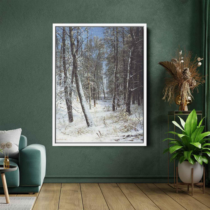 Winter in a forest (Rime) (1877) by Ivan Shishkin - Canvas Artwork