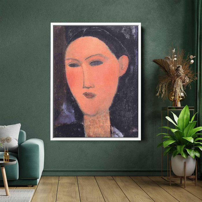 Woman's Head (1915) by Amedeo Modigliani - Canvas Artwork