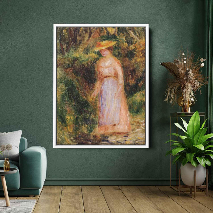 Young Woman Taking a Walk by Pierre-Auguste Renoir - Canvas Artwork