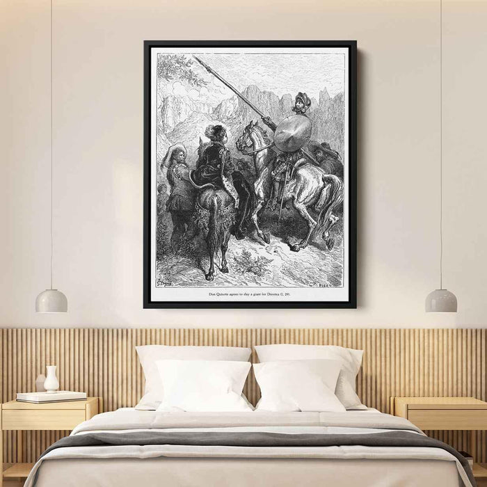 Don Quixote by Gustave Dore - Canvas Artwork