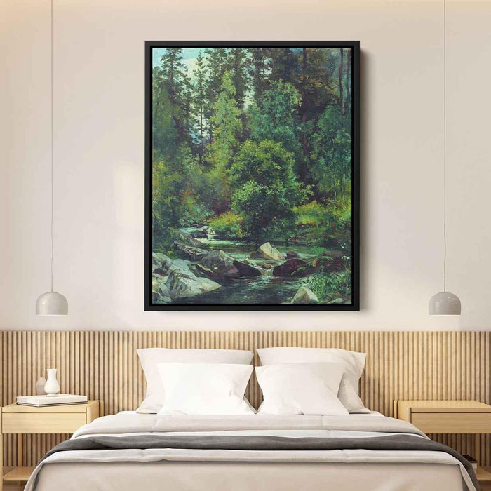 Forest River by Ivan Shishkin - Canvas Artwork