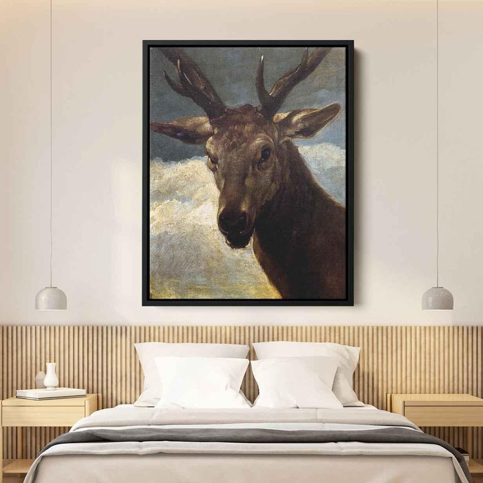 Head of a Stag (1634) by Diego Velazquez - Canvas Artwork