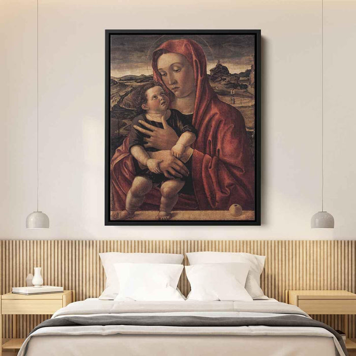 Madonna, with Child Standing on a Parapet by Giovanni Bellini - Canvas Artwork