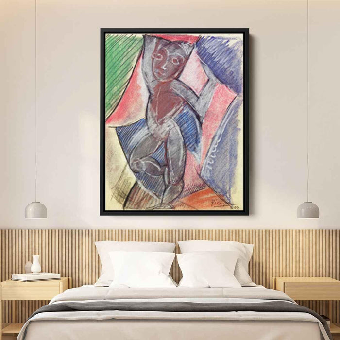 Nude with raised arms (1907) by Pablo Picasso - Canvas Artwork