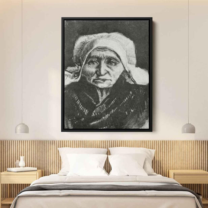 Peasant Woman, Head by Vincent van Gogh - Canvas Artwork