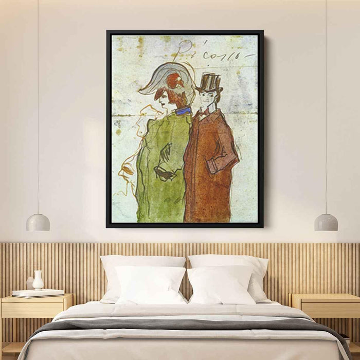 Picasso with partner (1901) by Pablo Picasso - Canvas Artwork