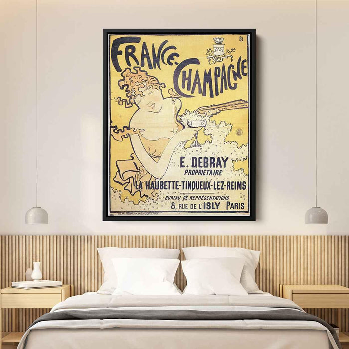 poster advertising France Champagne (1891) by Pierre Bonnard - Canvas Artwork