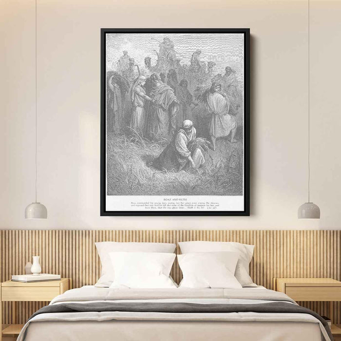 Ruth and Boaz by Gustave Dore - Canvas Artwork