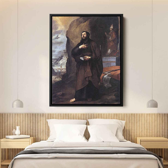 Saint Adelelmus of Burgos (1655) by Bartolome Esteban Murillo - Canvas Artwork