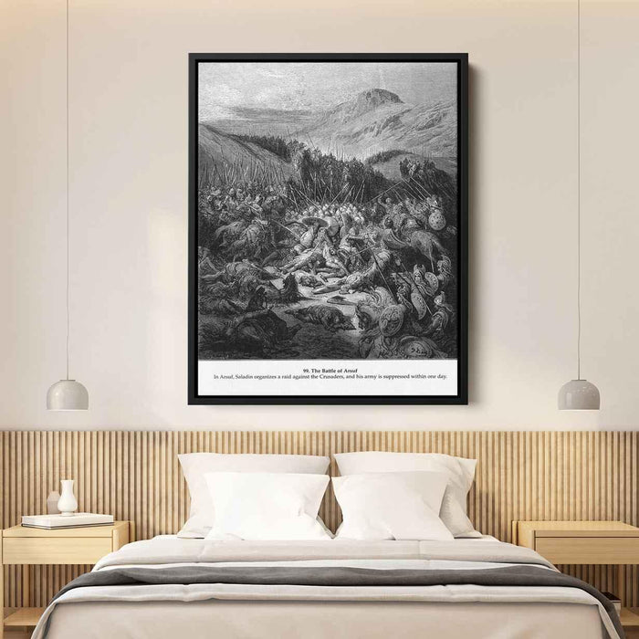 The Battle of Arsuf by Gustave Dore - Canvas Artwork