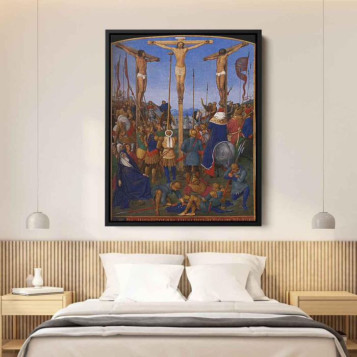 The Crucifixion (1460) by Jean Fouquet - Canvas Artwork