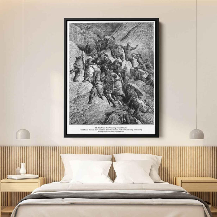 The Crusaders Crossing Mount Taurus by Gustave Dore - Canvas Artwork