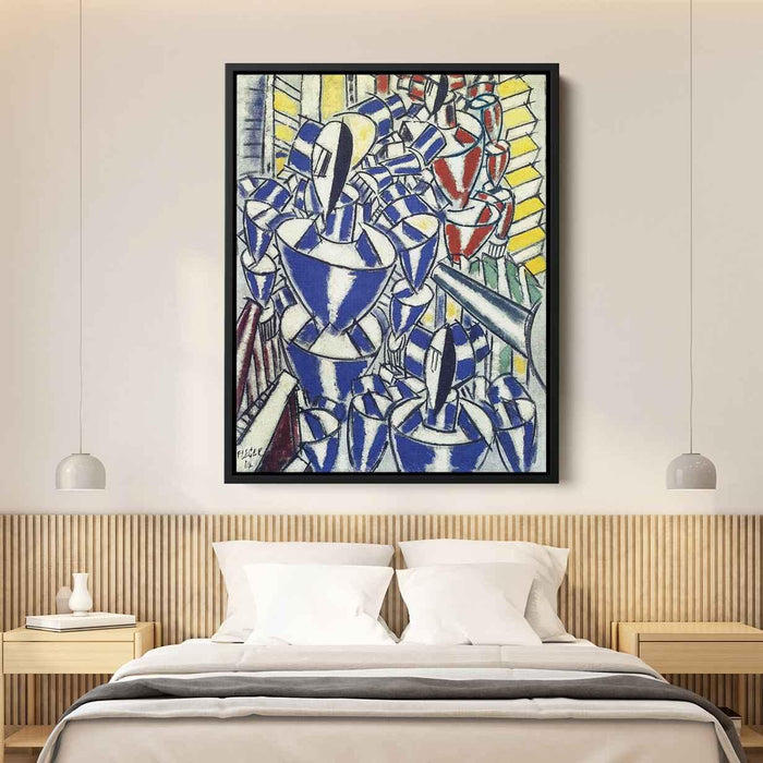 The Exit of the Russian Ballet (1914) by Fernand Leger - Canvas Artwork