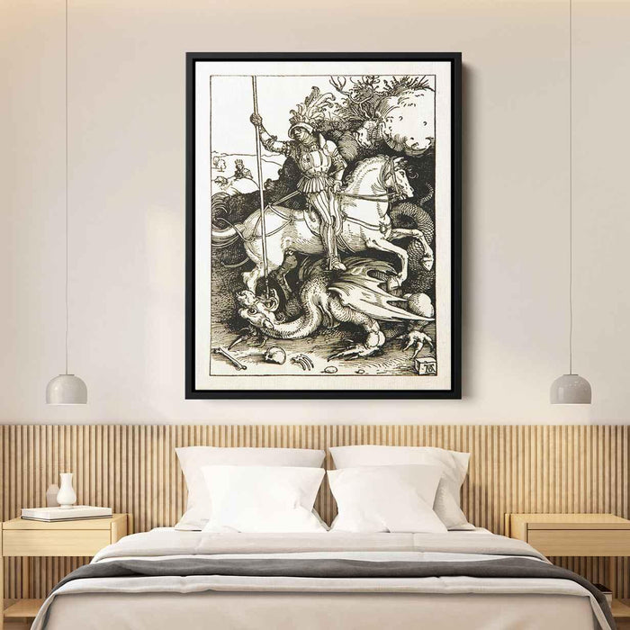 St. George and the Dragon (1504) by Albrecht Durer - Canvas Artwork