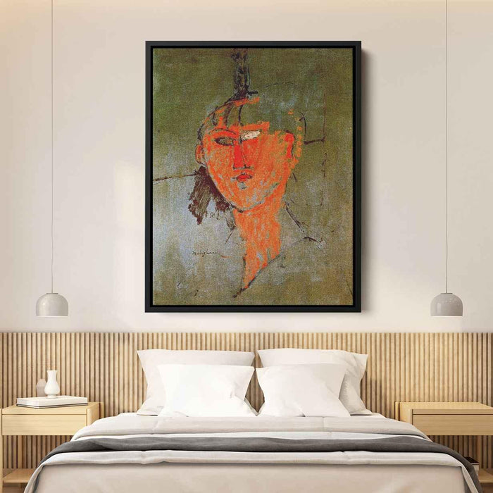 The Red Head (1915) by Amedeo Modigliani - Canvas Artwork