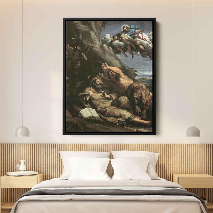 The Temptation of St Anthony Abbot (1597) by Annibale Carracci - Canvas Artwork