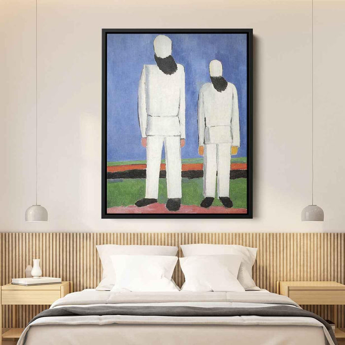 Two Male Figures (1932) by Kazimir Malevich - Canvas Artwork