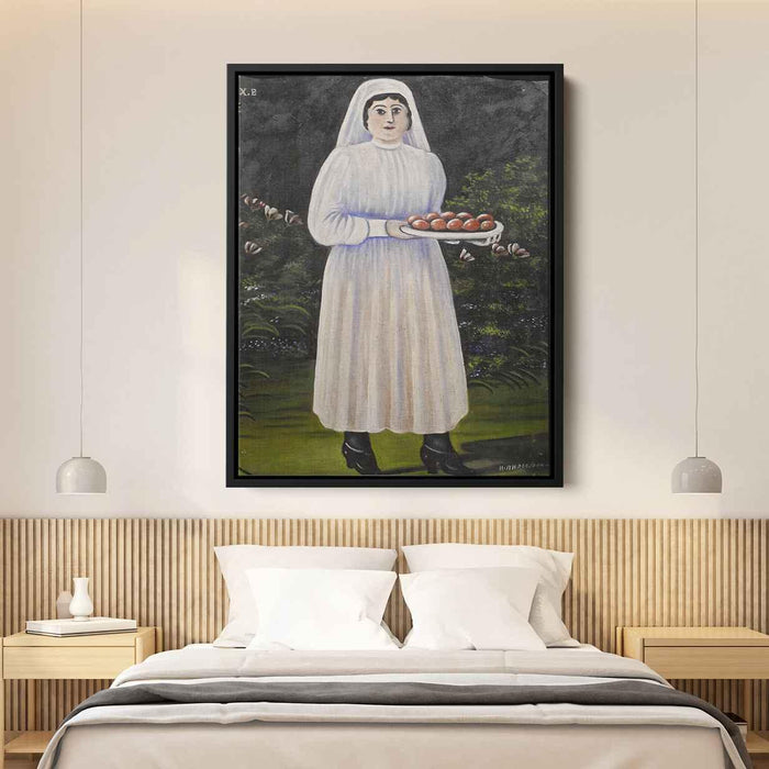 Woman with Easter Eggs by Niko Pirosmani - Canvas Artwork