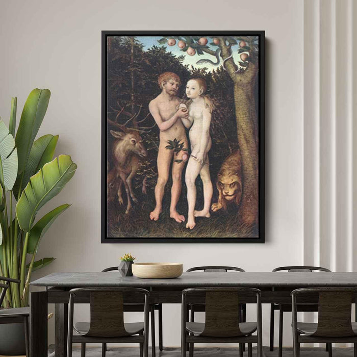 Adam and Eve (1533) by Lucas Cranach the Elder - Canvas Artwork