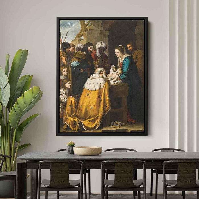 Adoration of the Magi (1660) by Bartolome Esteban Murillo - Canvas Artwork