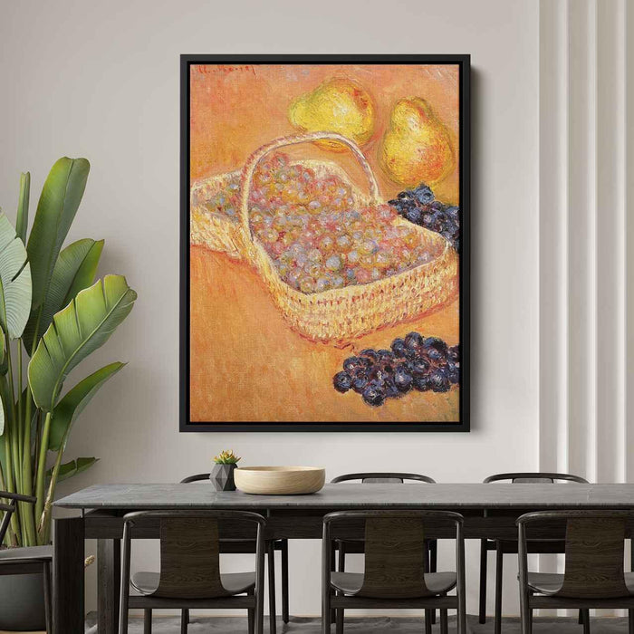 Basket of Graphes, Quinces and Pears by Claude Monet - Canvas Artwork