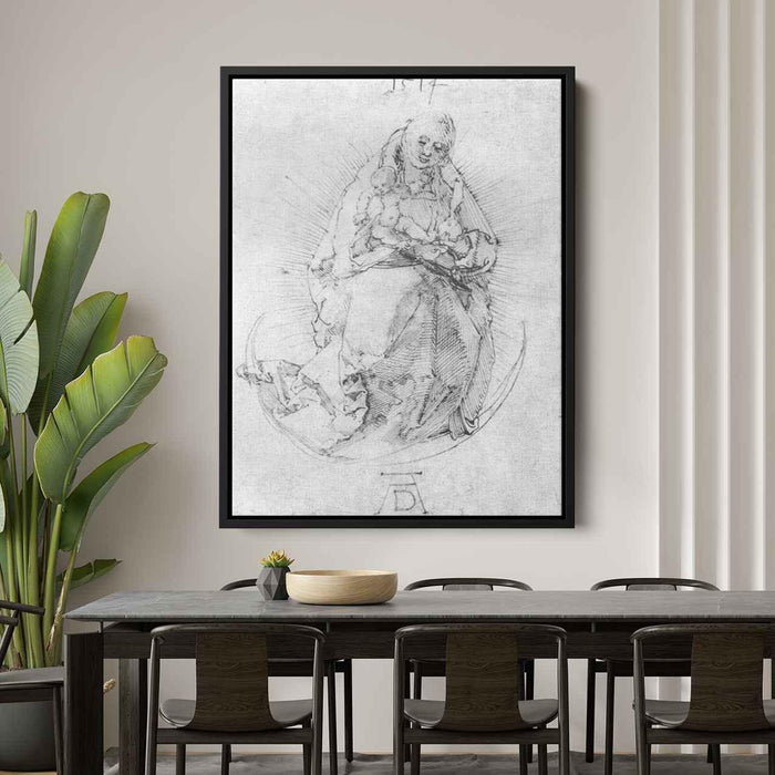 Crescent Madonna (1514) by Albrecht Durer - Canvas Artwork