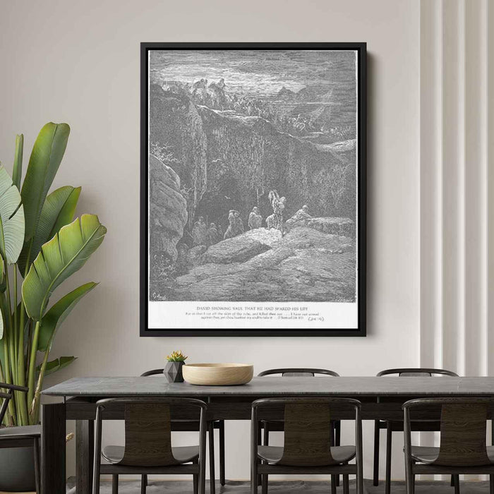 David Shows Saul How He Spared His Life by Gustave Dore - Canvas Artwork