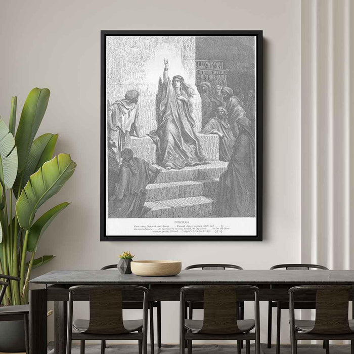 Deborah, engraved by Ettlin by Gustave Dore - Canvas Artwork