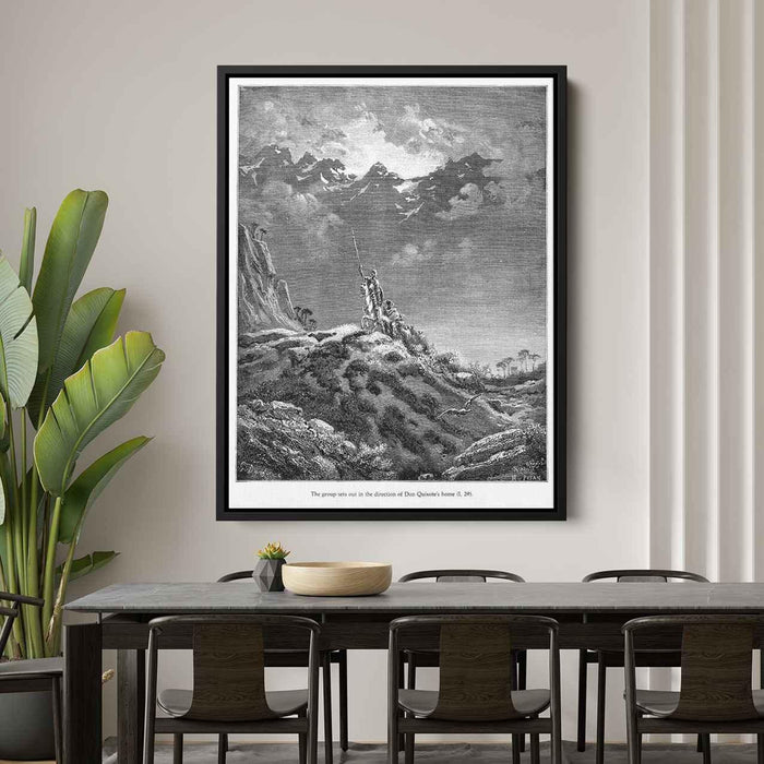 Don Quixote by Gustave Dore - Canvas Artwork