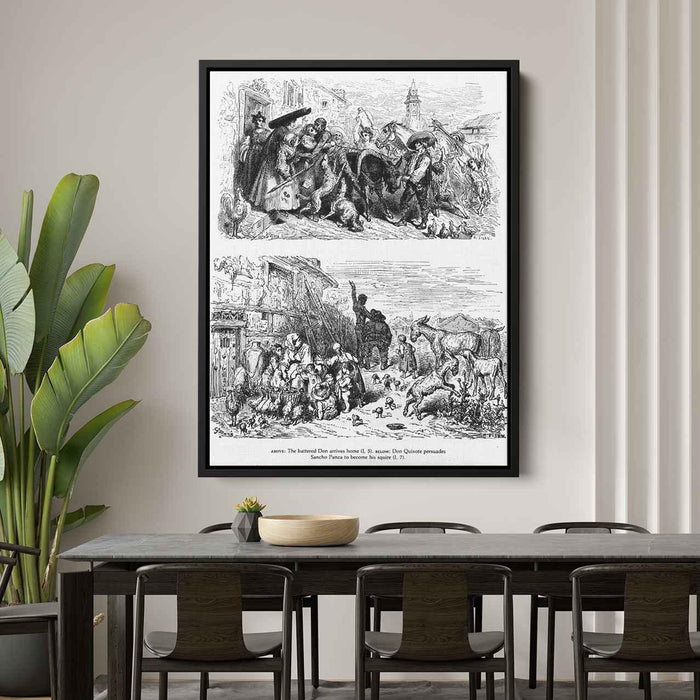 Don Quixote by Gustave Dore - Canvas Artwork