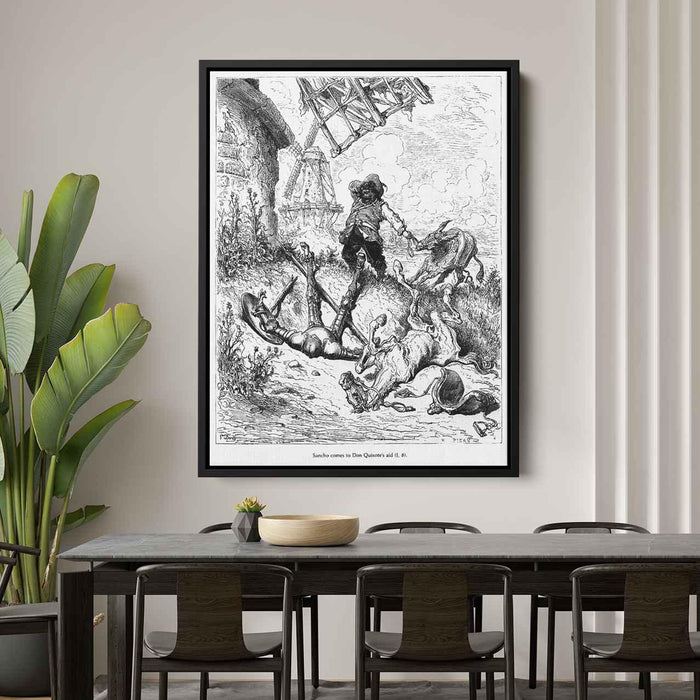 Don Quixote by Gustave Dore - Canvas Artwork