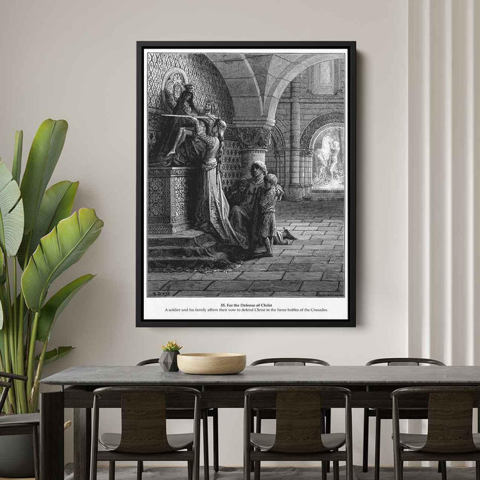 For the Defense of Christ by Gustave Dore - Canvas Artwork