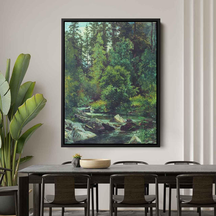 Forest River by Ivan Shishkin - Canvas Artwork