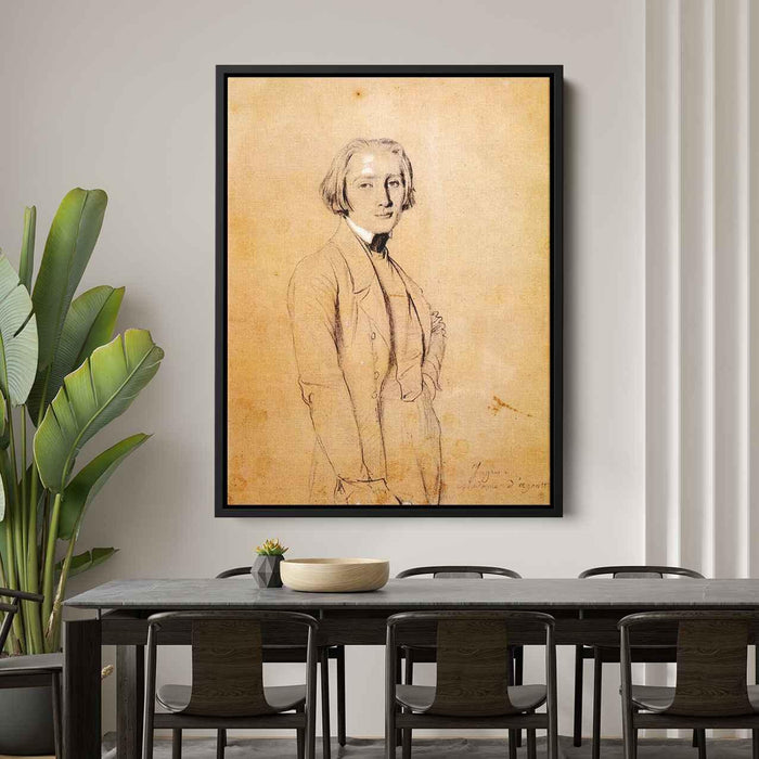 Franz Liszt by Jean Auguste Dominique Ingres - Canvas Artwork