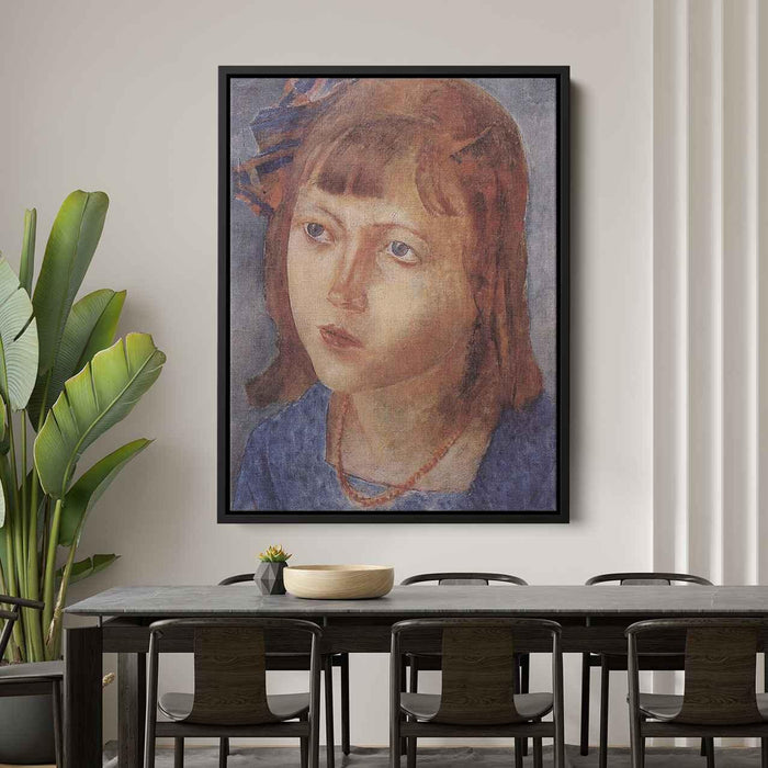 Head of a girl (1922) by Kuzma Petrov-Vodkin - Canvas Artwork