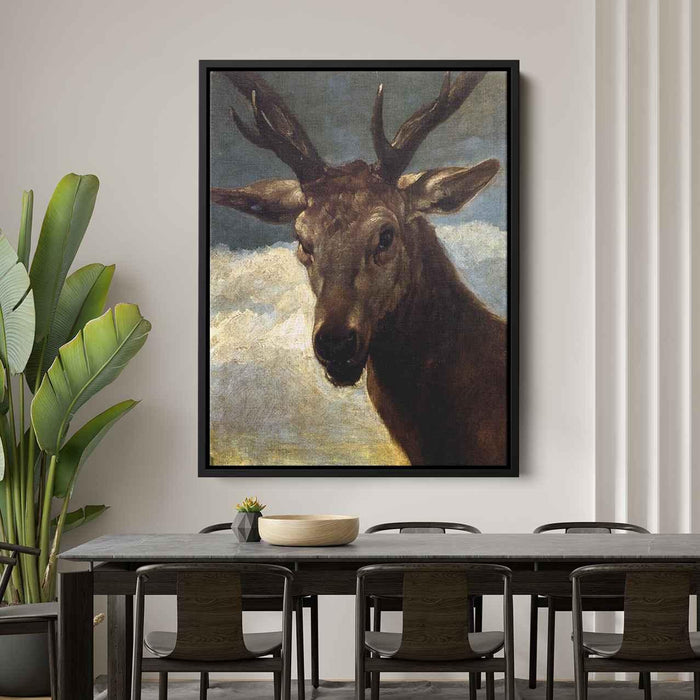 Head of a Stag (1634) by Diego Velazquez - Canvas Artwork