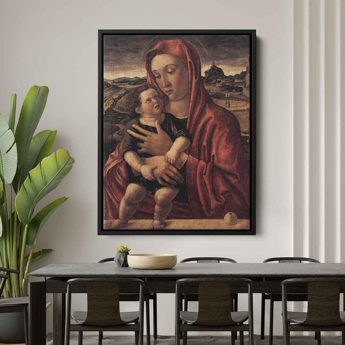 Madonna, with Child Standing on a Parapet by Giovanni Bellini - Canvas Artwork