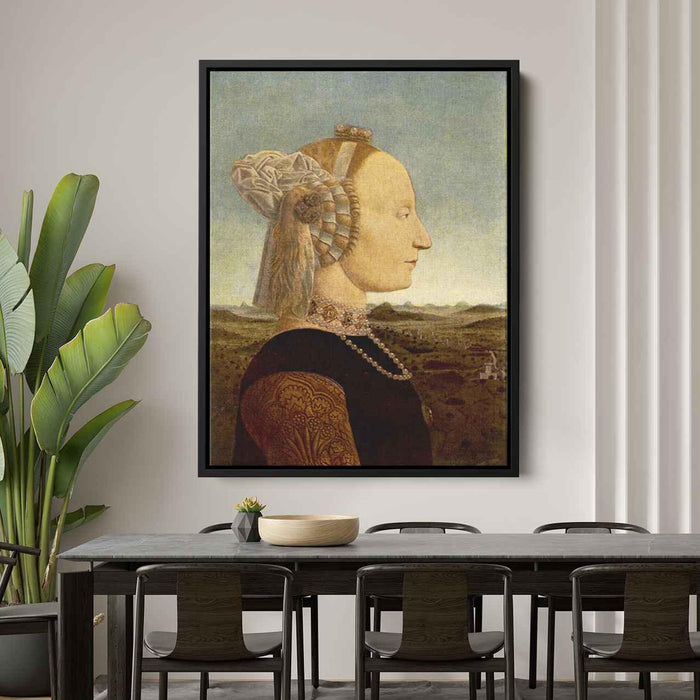 Portrait of Battista Sforza (1465) by Piero della Francesca - Canvas Artwork