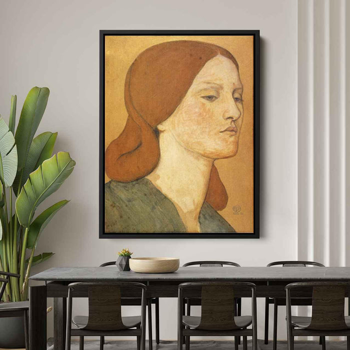 Portrait of Elizabeth Siddal (1865) by Dante Gabriel Rossetti - Canvas Artwork