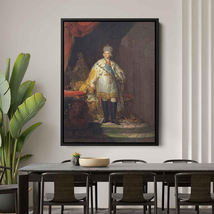 Portrait of Emperor Paul I (1800) by Vladimir Borovikovsky - Canvas Artwork