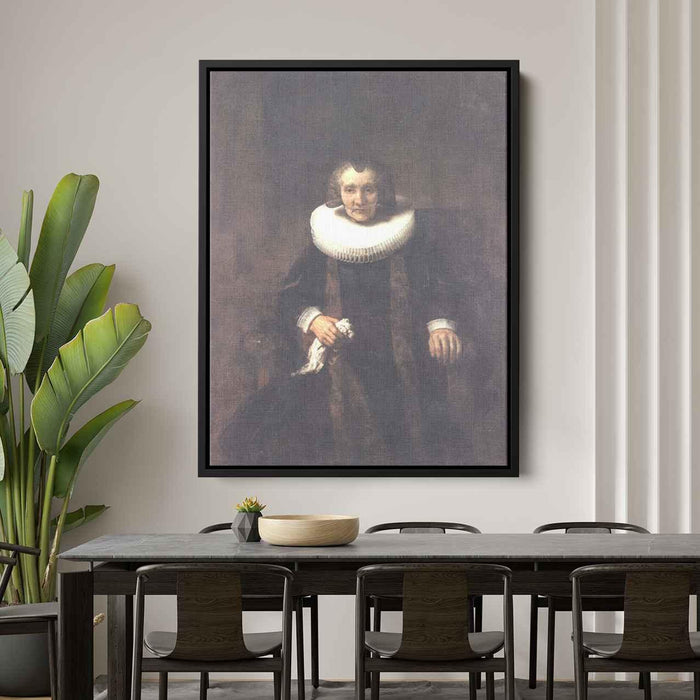 Portrait of Margheride Geer, Wife of Jacob Trip by Rembrandt - Canvas Artwork