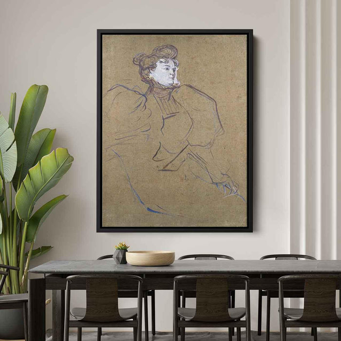 Portrait of Misia Natanson by Henri de Toulouse-Lautrec - Canvas Artwork